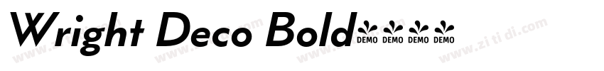 Wright Deco Bold字体转换
